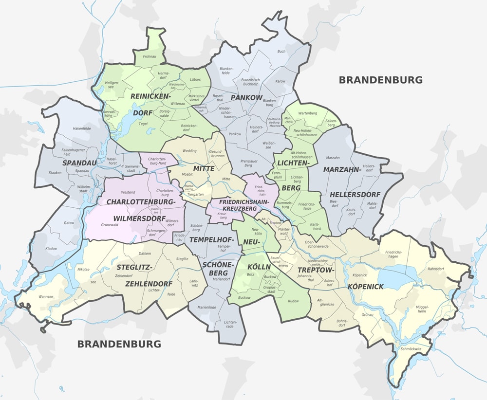 Berlin Stadtplan Zum Ausdrucken Karte