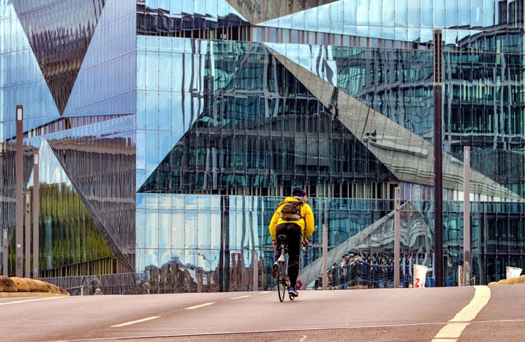 Fahrradfahrer in Berlin