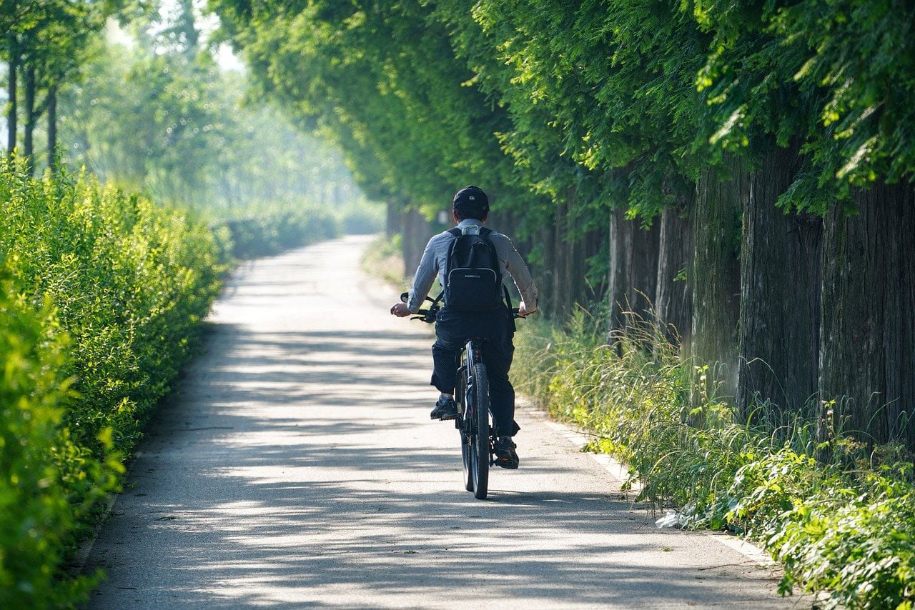 Fahrrad auf dem Radweg