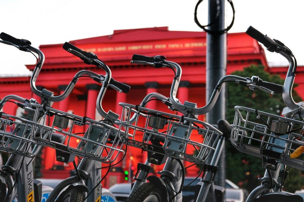 Fahrrad in der Stadt