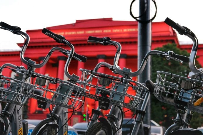 Fahrrad in der Stadt