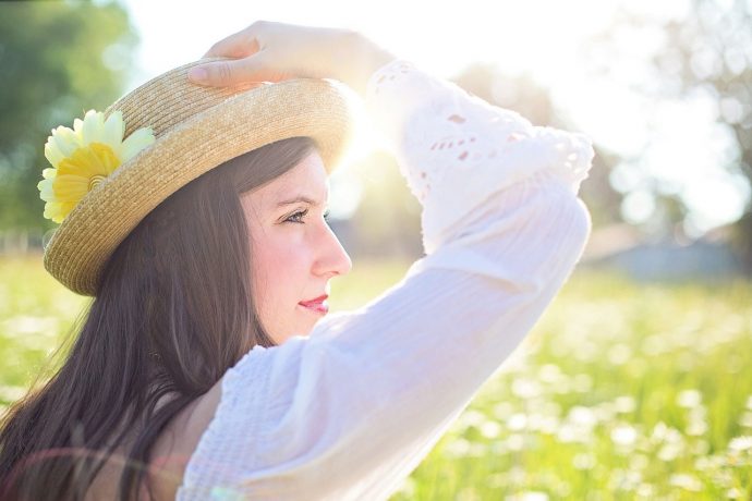 Sommer Frau mit Hut